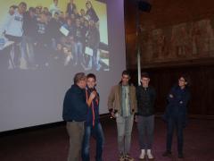 La premiazione dei vincitori di Ora di cinema: Istituto IPSIA Bellini di Novara.
